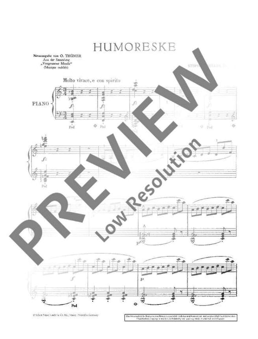 Humoreske op. 112 黑勒．史提芬 鋼琴獨奏 朔特版 | 小雅音樂 Hsiaoya Music