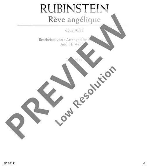 Rêve angélique op. 10/22 鋼琴獨奏 朔特版 | 小雅音樂 Hsiaoya Music