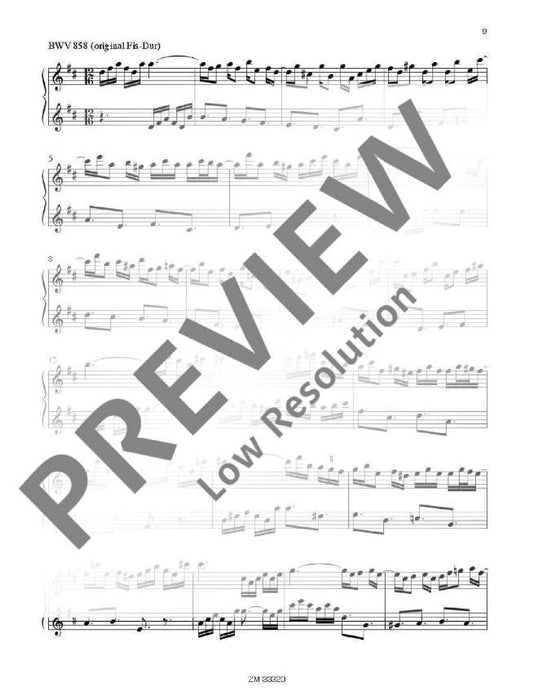 8 Duets on Preludes BWV 854, 856, 858, 859, 860, 862, 864, 865 from the Well-Tempered Clavier 巴赫約翰‧瑟巴斯提安 二重奏 前奏曲 雙長笛 齊默爾曼版 | 小雅音樂 Hsiaoya Music