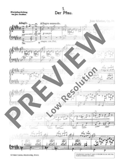 Svanehvit (Swan white) op. 54 Piano arrangement based on the Suite of the same name by Johannes Doebber (1911) 西貝流士 鋼琴編曲 組曲 鋼琴獨奏 | 小雅音樂 Hsiaoya Music
