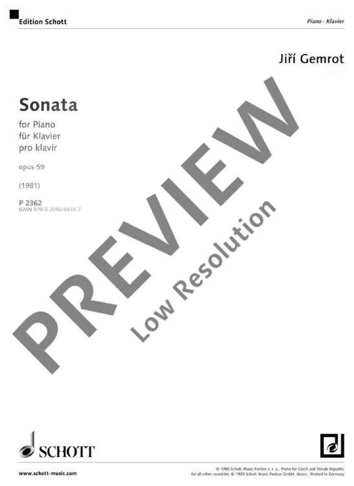 Sonata op. 59 奏鳴曲 鋼琴獨奏 朔特版 | 小雅音樂 Hsiaoya Music