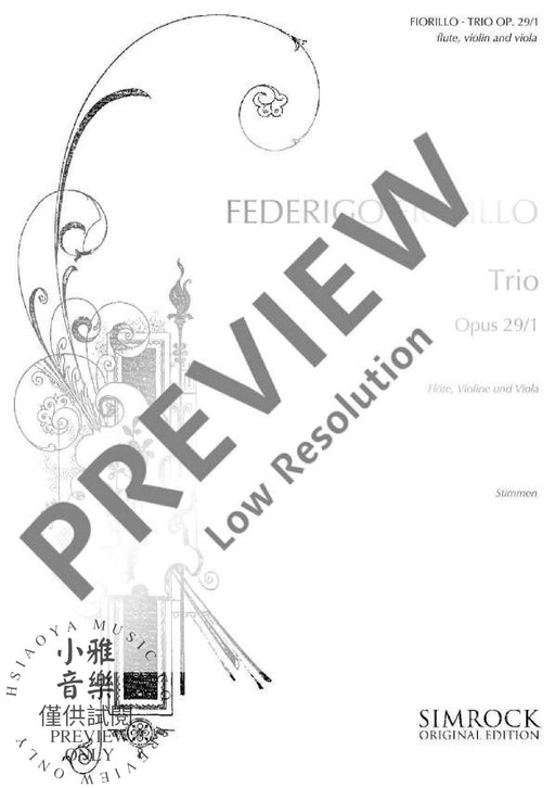 Trio op. 29/1 費奧利洛˙費德利果 混和三重奏 | 小雅音樂 Hsiaoya Music