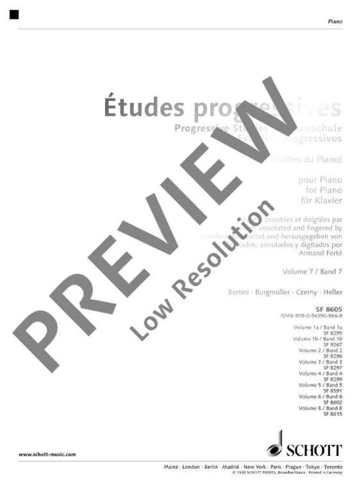 Etudes progressives Band 7 練習曲 鋼琴練習曲 朔特版 | 小雅音樂 Hsiaoya Music