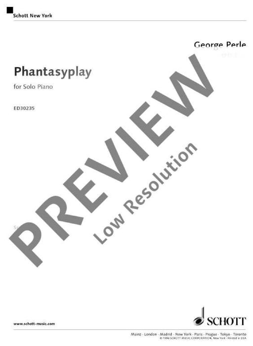 Phantasyplay for piano solo 佩爾 幻想曲 鋼琴 鋼琴獨奏 朔特版 | 小雅音樂 Hsiaoya Music
