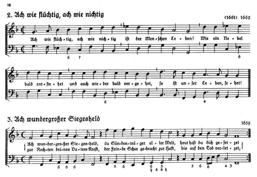 Generalbaß-Choräle -72 nicht ausgesetzte Kirchenlieder des 17. Jh. (Melodie und Bass) für Klavier (Orgel) als Übungsstücke zum Basso-continuo-Spiel- 騎熊士版 | 小雅音樂 Hsiaoya Music