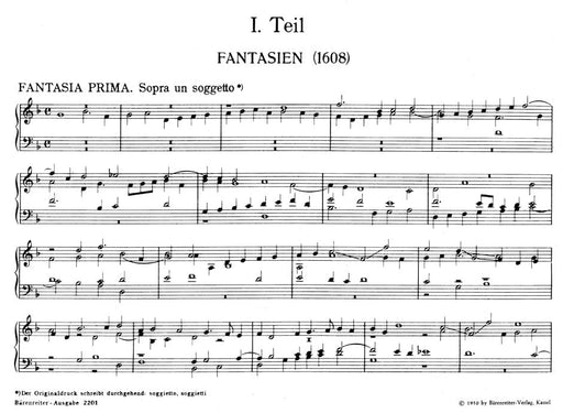 Fantasien (1608), Canzoni alla Francese (1645) 弗雷斯科巴第 幻想曲 騎熊士版 | 小雅音樂 Hsiaoya Music