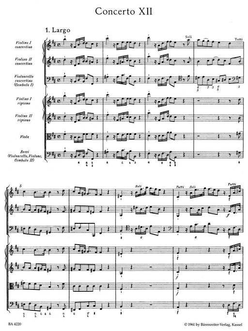 Concerto grosso h-Moll op. 6/12 HWV 330 韓德爾 大協奏曲 騎熊士版 | 小雅音樂 Hsiaoya Music