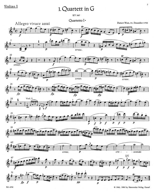 The Ten Celebrated String Quartets 莫札特 弦樂 四重奏 騎熊士版 | 小雅音樂 Hsiaoya Music