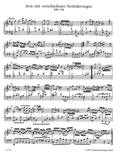 Goldberg Variations BWV 988 -vierte Part of the Clavier ?bung- Fourth Part of the Clavier Übung 巴赫約翰瑟巴斯提安 郭德堡變奏曲 騎熊士版 | 小雅音樂 Hsiaoya Music