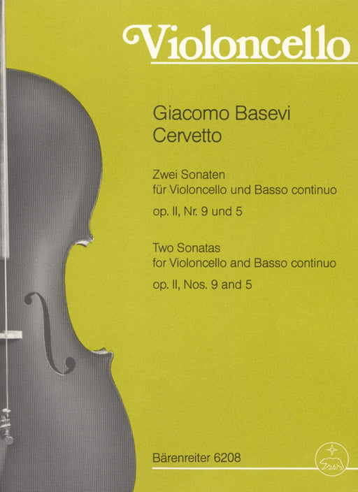 zwei Sonaten für Violoncello und Basso continuo oder 2 Violoncelli Nr. 5 und 9 (aus "12 Cello Sonatas" op. 2) 大提琴 奏鳴曲 騎熊士版 | 小雅音樂 Hsiaoya Music
