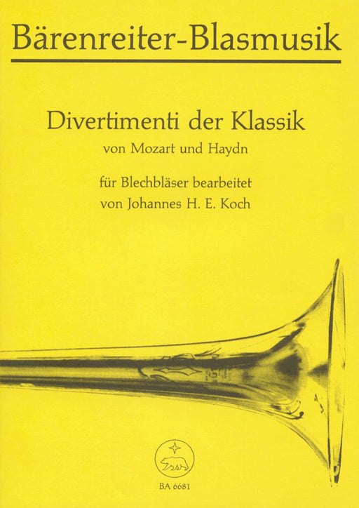 Divertimenti der Klassik. two Satzfolgen von Wolfgang Amadeus Mozart und Joseph Haydn für Blechblasintrumente instr. 嬉遊曲 騎熊士版 | 小雅音樂 Hsiaoya Music