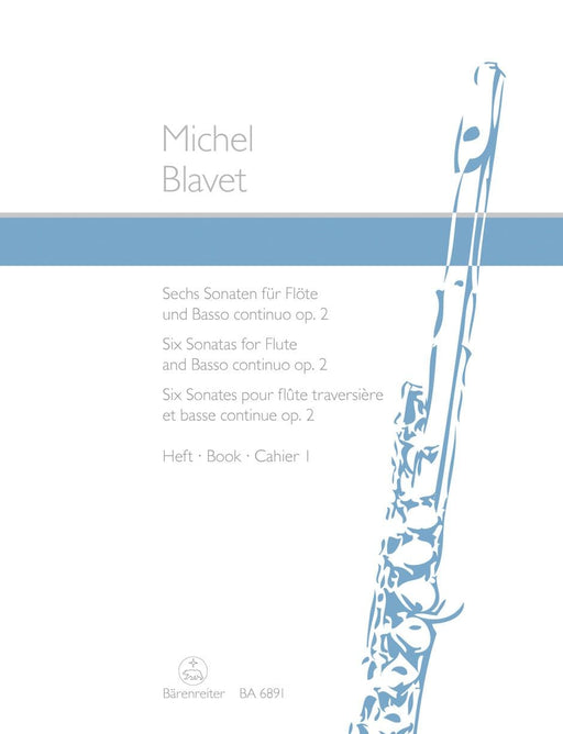 Six Sonatas for Flute and Basso Continuo op. 2/1-3 (Volume 1) 布拉維 奏鳴曲 長笛 騎熊士版 | 小雅音樂 Hsiaoya Music