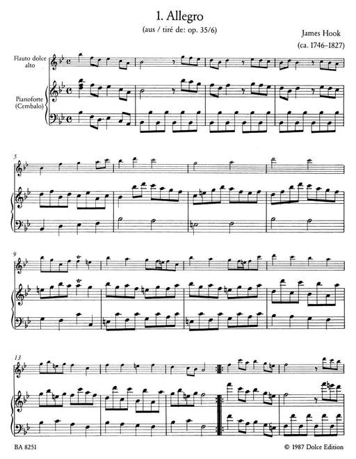 Leichte Spielstücke für Altblockflöte und Klavier (Cembalo) 胡克 騎熊士版 | 小雅音樂 Hsiaoya Music