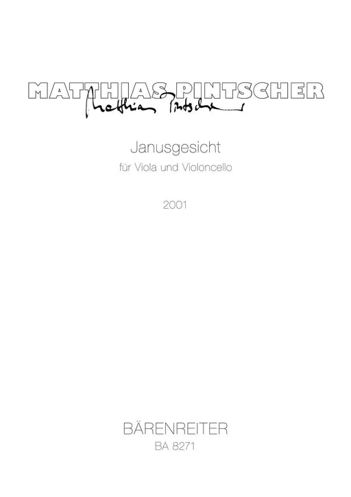 JanusGesicht für Viola und Violoncello (2001) 中提琴 大提琴 騎熊士版 | 小雅音樂 Hsiaoya Music