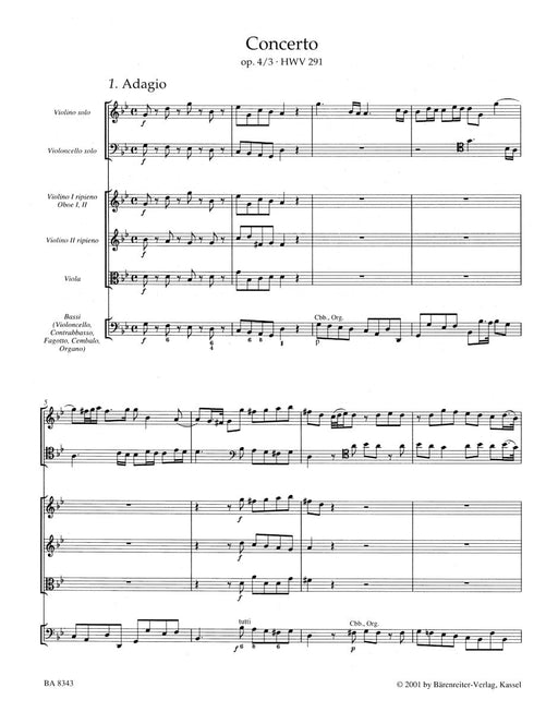 Concerto for Organ and Orchestra G Minor op. 4/3 HWV 291 韓德爾 協奏曲 管風琴 管弦樂團 騎熊士版 | 小雅音樂 Hsiaoya Music