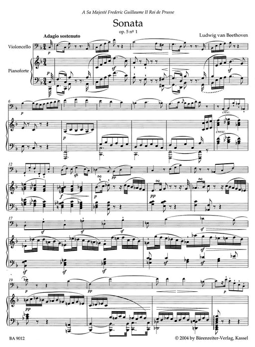 Sonatas for Piano and Violoncello 貝多芬 奏鳴曲 鋼琴 大提琴 騎熊士版 | 小雅音樂 Hsiaoya Music