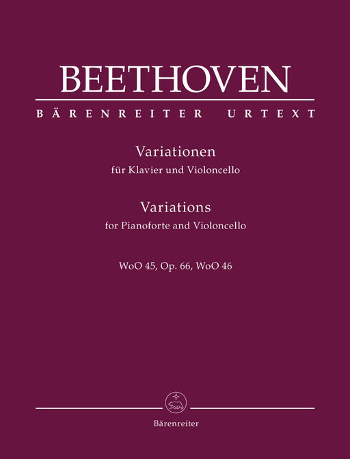 Variations for Pianoforte and Violoncello op. 66, WoO 45, WoO 46 貝多芬 詠唱調 鋼琴 大提琴 騎熊士版 | 小雅音樂 Hsiaoya Music