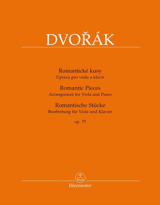 Romantische Stücke op. 75 (Bearbeitet for Viola und Klavier) 德弗札克 中提琴 騎熊士版 | 小雅音樂 Hsiaoya Music