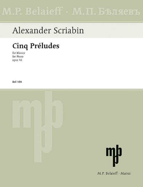 Five Preludes op. 16 斯克里亞賓 前奏曲 鋼琴獨奏 | 小雅音樂 Hsiaoya Music