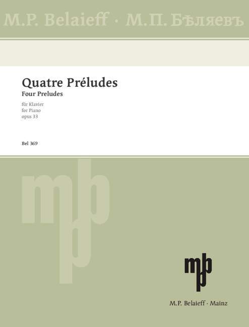 Four Preludes op. 33 斯克里亞賓 前奏曲 鋼琴獨奏 | 小雅音樂 Hsiaoya Music