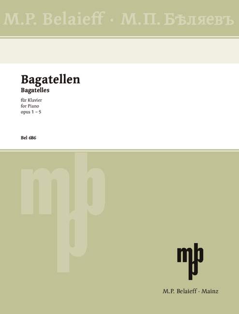Bagatelles op. 1 - 5 席威斯特洛夫 音樂小品 鋼琴獨奏 | 小雅音樂 Hsiaoya Music