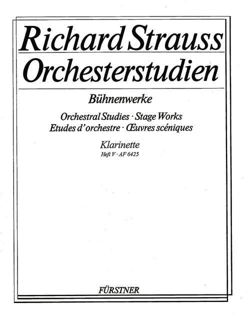 Orchestral Studies Stage Works: Clarinet Vol. 5 Elektra 史特勞斯理查 管弦樂團 艾蕾克特拉 豎笛教材 博浩版 | 小雅音樂 Hsiaoya Music