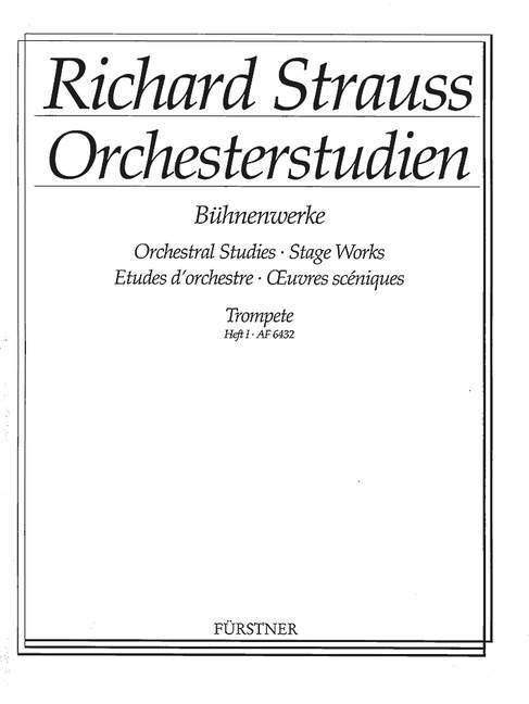 Orchestral Studies Stage Works: Trumpet Vol. 1 Guntram - Feuersnot - Salome 管弦樂團 小號 貢特拉姆火荒莎樂美 小號教材 博浩版 | 小雅音樂 Hsiaoya Music