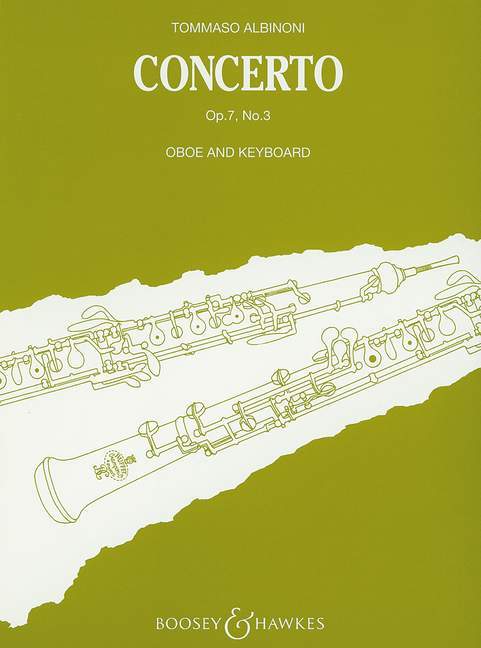 Concerto Bb Major op. 7/3 阿比諾尼 協奏曲大調 雙簧管 一把以上加管弦樂團 博浩版 | 小雅音樂 Hsiaoya Music