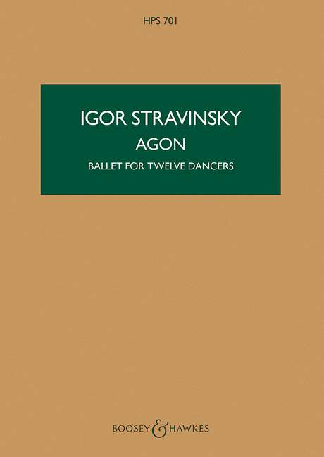 Agon Ballet for twelve Dancers 斯特拉溫斯基．伊果 競賽芭蕾 舞曲 總譜 博浩版 | 小雅音樂 Hsiaoya Music