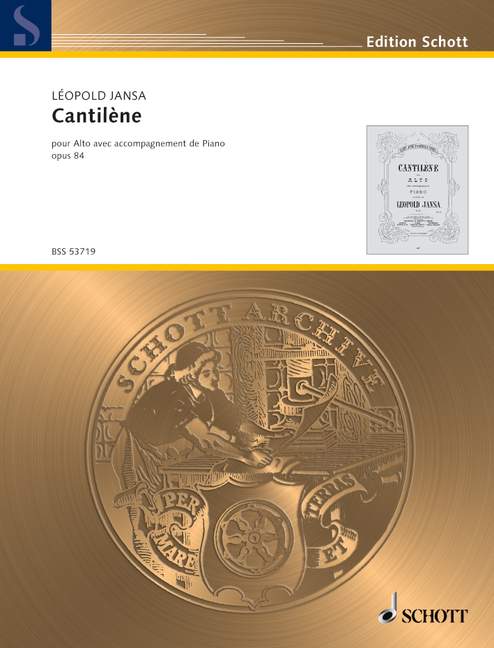 Cantilène op. 84 中提琴加鋼琴 朔特版 | 小雅音樂 Hsiaoya Music