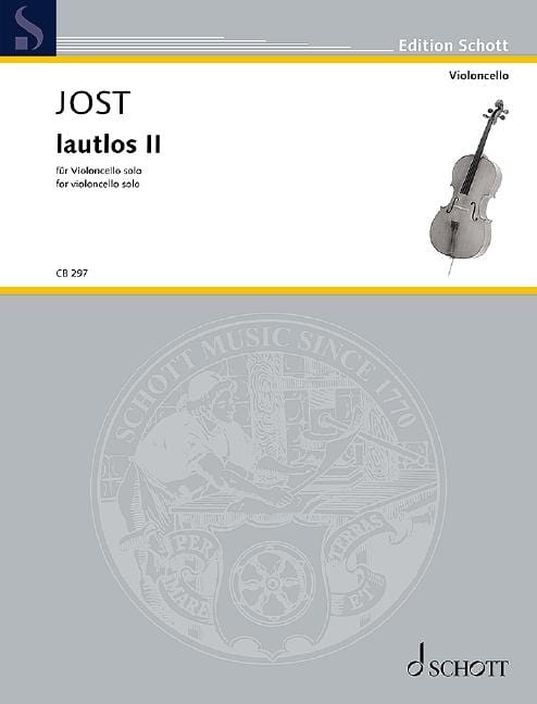 lautlos II für Violoncello solo 大提琴 大提琴獨奏 朔特版 | 小雅音樂 Hsiaoya Music