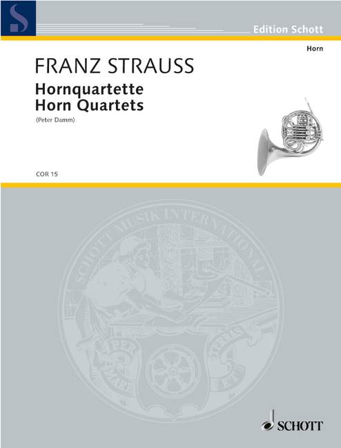 Horn Quartets 史特勞斯．弗朗茲 法國號四重奏 法國號 1把以上 朔特版 | 小雅音樂 Hsiaoya Music