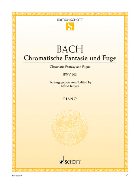 Chromatic fantasy and fugue BWV 903 巴赫約翰‧瑟巴斯提安 半音階幻想曲復格曲 鋼琴獨奏 朔特版 | 小雅音樂 Hsiaoya Music