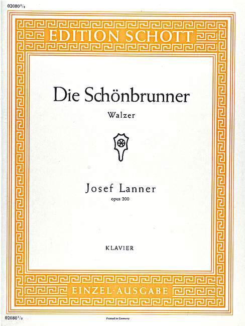 Die Schönbrunner op. 200 Waltz 藍納 圓舞曲 鋼琴獨奏 朔特版 | 小雅音樂 Hsiaoya Music