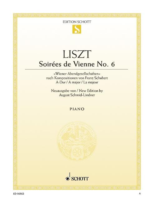 Soireés de Vienne No. 6 A major after compositions by Franz Schubert 李斯特 大調 把位 鋼琴獨奏 朔特版 | 小雅音樂 Hsiaoya Music