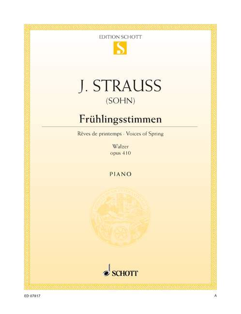 Frühlingsstimmen op. 410 Waltz 史特勞斯．約翰 春之聲 圓舞曲 鋼琴獨奏 朔特版 | 小雅音樂 Hsiaoya Music