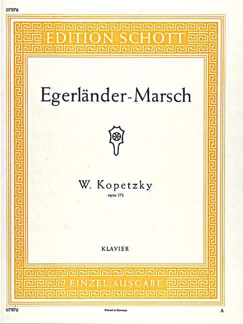 Egerländer-Marsch op. 172 鋼琴獨奏 朔特版 | 小雅音樂 Hsiaoya Music