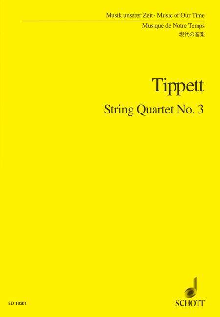 String Quartet No. 3 提佩特 弦樂四重奏 總譜 朔特版 | 小雅音樂 Hsiaoya Music