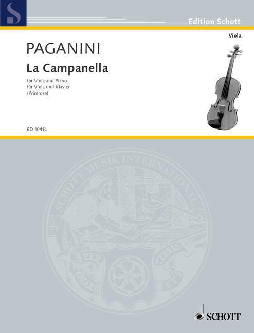 La Campanella op. 7 帕格尼尼 鐘 中提琴加鋼琴 朔特版 | 小雅音樂 Hsiaoya Music
