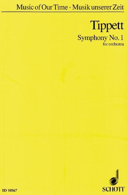 Symphony No. 1 提佩特 交響曲 總譜 朔特版 | 小雅音樂 Hsiaoya Music