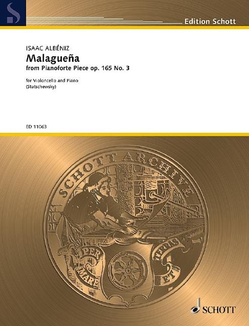 Malaguena op. 165/3 阿爾貝尼士 大提琴加鋼琴 朔特版 | 小雅音樂 Hsiaoya Music