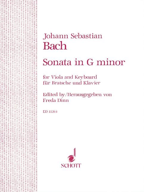 Sonata in G Minor BWV 1020 巴赫約翰‧瑟巴斯提安 奏鳴曲 小調 中提琴加鋼琴 朔特版 | 小雅音樂 Hsiaoya Music