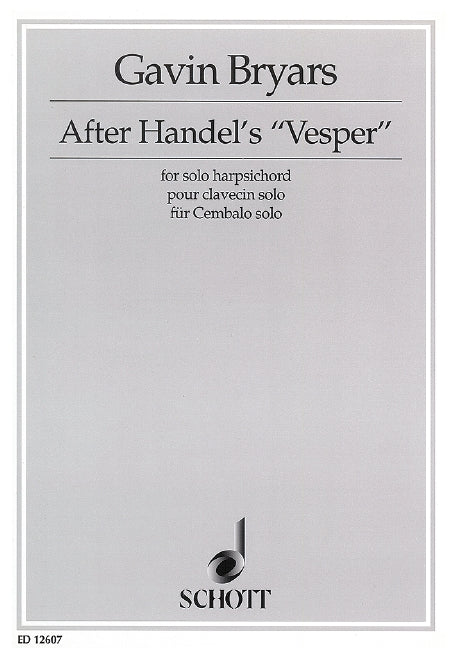 After Handel's Vesper for harpsichord 布萊亞斯 大鍵琴 鋼琴獨奏 朔特版 | 小雅音樂 Hsiaoya Music