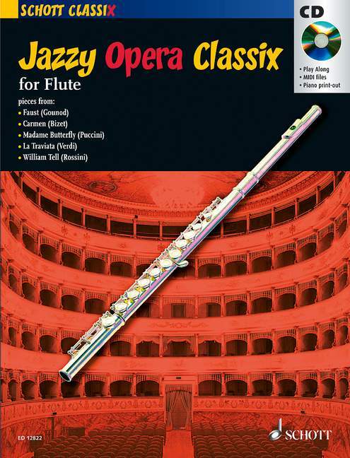 Jazzy Opera Classix 爵士音樂歌劇 長笛獨奏 朔特版 | 小雅音樂 Hsiaoya Music