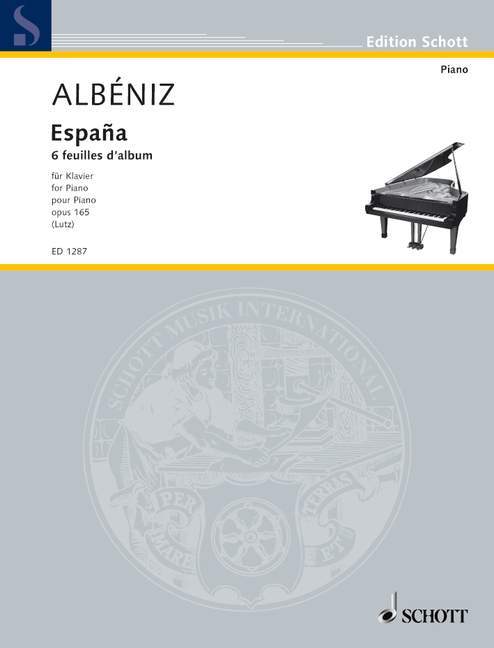 España op. 165 Six feuilles d'Album 阿爾貝尼士 西班牙狂想曲 鋼琴獨奏 朔特版 | 小雅音樂 Hsiaoya Music