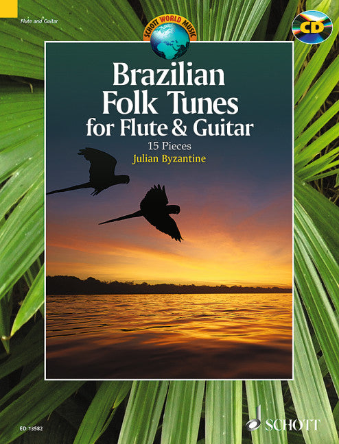 Brazilian Folk Tunes for Flute & Guitar 15 Pieces 混和二重奏 民謠長笛吉他小品 朔特版 | 小雅音樂 Hsiaoya Music