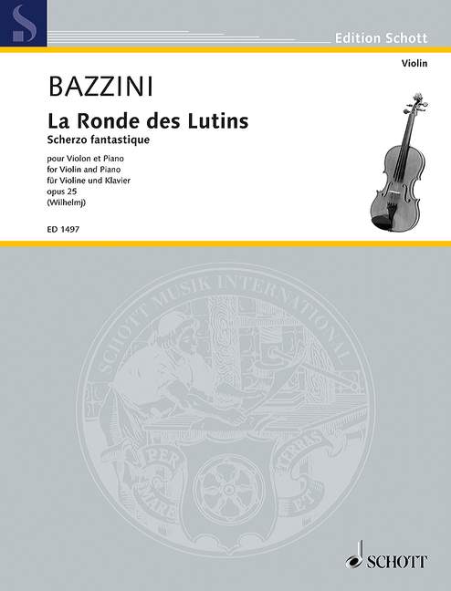 La Ronde des Lutins op. 25 Scherzo Fantastique 巴齊尼 詼諧曲 小提琴加鋼琴 朔特版 | 小雅音樂 Hsiaoya Music