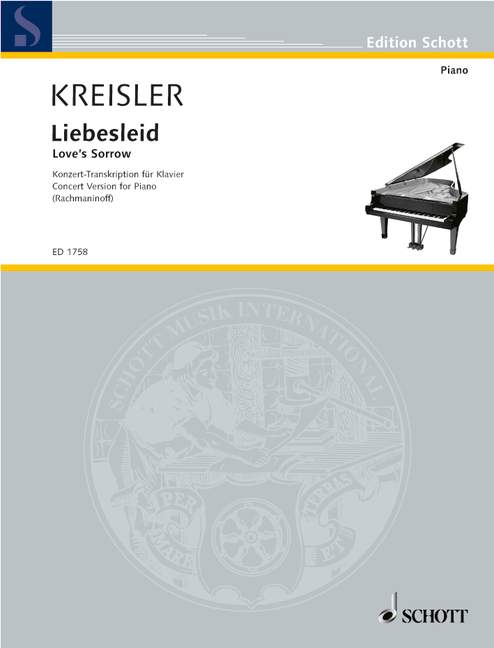 Alt-Wiener Tanzweisen No. 2 Liebesleid 克萊斯勒 愛之悲 鋼琴獨奏 朔特版 | 小雅音樂 Hsiaoya Music