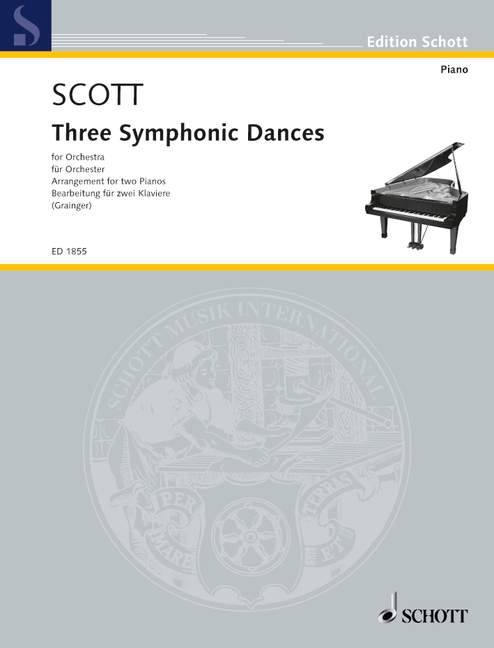 Three Symphonic Dances Arrangement for two Pianos by Percy Grainger 斯考特．西利爾 交響舞曲編曲 鋼琴 雙鋼琴 朔特版 | 小雅音樂 Hsiaoya Music