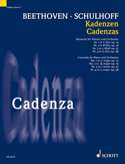 Cadenzas to the Piano Concertos by Ludwig van Beethoven: 貝多芬 裝飾樂段 鋼琴協奏曲 鋼琴獨奏 朔特版 | 小雅音樂 Hsiaoya Music